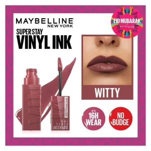 Maybelline New York Superstay Vinyl Ink Longwear Liquid Lipstick, 40, Witty