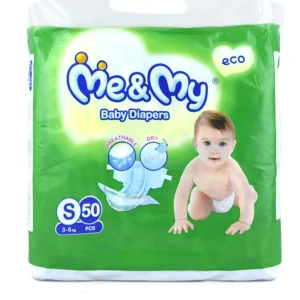 Me & My Baby Diaper Economy Pack Small (3-6 Kg) 50 Pcs