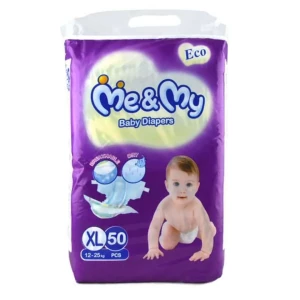 Me & My Baby Diaper Economy Pack XL (12-25 Kg) 50 Pcs