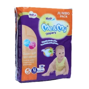 Me & My Baby Diaper Magic Jumbo Pack XL Size 5 (14-20 Kg) 56 Pcs