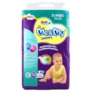 Me & My Baby Diaper Magic Jumbo Pack XXL Size 6 (18-25 Kg) 48 Pcs