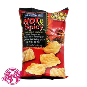 Miaow Miaow Snack Hot & Spicy Flavor 60g (Imported)