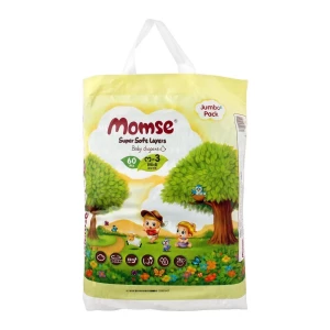 Momse Baby Diaper Mega Medium Size 3 (6-11 Kg) 72 pcs