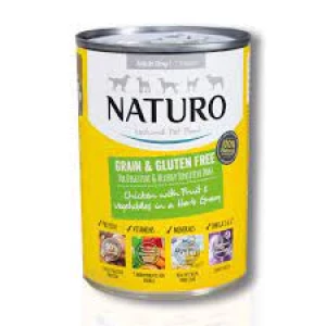 Naturo Dog Food Tin Chicken Gravy 390g