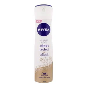 Nivea Clean Protect Anti-Perspirant Pure Alum Body Spray, 150ml