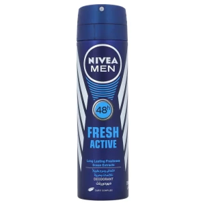 Nivea Men Fresh Active, Deodorant For Men, Fresh Scent, Spray 150 ml