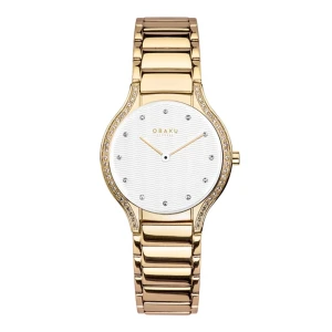 Obaku Women's Denmark Desinged Round Dial With Bracelet Analog Watch, V276LEGISG