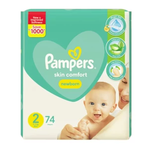 Pampers Baby Dry Diapers Small Size 2- 74 Pcs