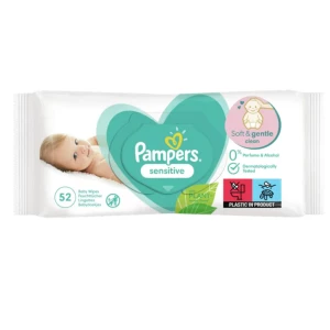 Pampers Baby Wipes Sensitive 52S