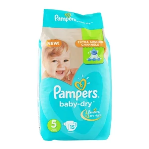 Pampers Diapers Baby Dry Size 5 Junior (11kg - 25kg) 15 Pcs