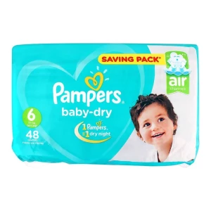 Pampers Diapers Baby Dry Size 6 Extra Large (13+ kg) 48 Pcs