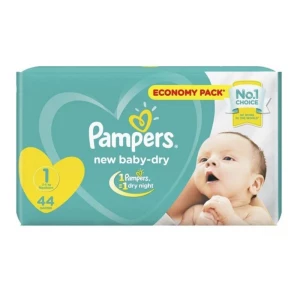 Pampers Diapers New Baby Dry Size 1 Newborn (2kg - 5kg) 21 Pcs