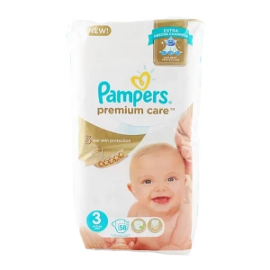 Pampers Premium Care Diapers Size 3 Midi (6kg - 10kg) 58 Pcs