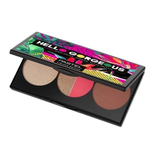 Pastel Hello Gorgeous Fun Day Highlighter, Eyeshadow & Blush Palette, 20