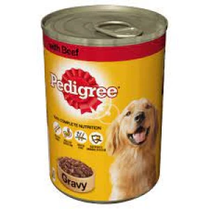 Pedigree Dog Food Tin Beef Gravy 400g