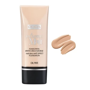 Pupa Milano Extreme Matt Natural Matt Effect Foundation, Oil Free, 002