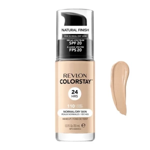 Revlon Colorstay 24H Natural Finish Foundation, Normal/Dry Skin, SPF 20, 110 Ivory