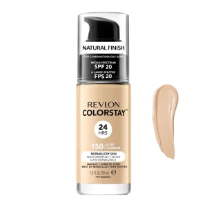 Revlon Colorstay 24H Natural Finish Foundation, Normal/Dry Skin, SPF 20, 150 Buff