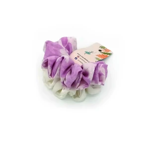 Sandeela Combo Classic Scrunchies, Lilac & White, 03-08-2099, 2-Pack