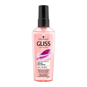 Schwarzkopf Gliss Hair Repair Split Hair Miracle Serum, Ionic Complex + Grape Seed Oil, 75ml