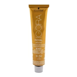 Schwarzkopf Igora Royal Absolutes Hair Color 9-50 Extra Light Blonde Gold Natural