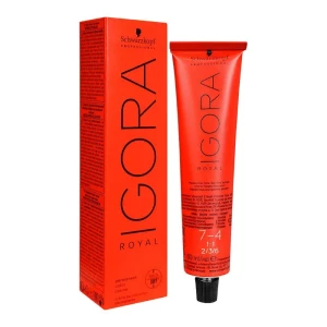 Schwarzkopf Igora Royal Hair Color, 7-4 Medium Blonde Beige, 80ml