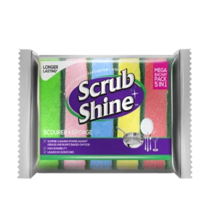 Scrub Shine Stainless Steel Scourer Mega Bachat Pack 5's