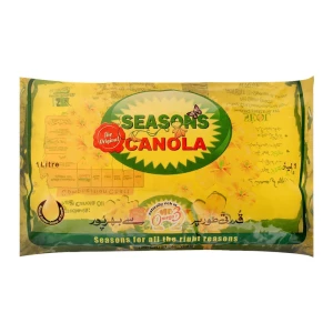 Seasons Canola Oil Poly Bag 1 ltr