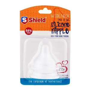 Shield Silicone Nipple Wide Neck 2s