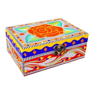 Star Shine Truck Art Jewelry Box, Floral