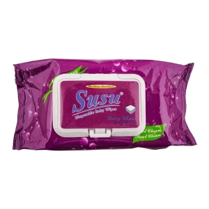 Susu Baby Wipes Lid Open Pack