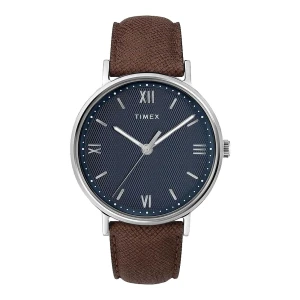 Timex Mend Brown Strap Analog Watch, TW2T34800