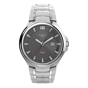Timex Men's Grey Round Dial With Chrome Bracelet Analog Watch, TW2V39600