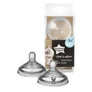 Tommee Tippee Med Flow 2 Pcs Nipple 3M+Tt-421122