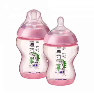 Tommee Tippee Pink 2Pk Closer To Nature Tinted Bottle 39707