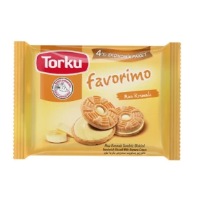 Torku Favorimo Sandwich Biscuit with Banana Cream Multi Pack 244g