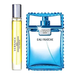 Versace Eau Fraiche Perfume Set, For Men, EDT 100ml + EDT 10ml + Pouch