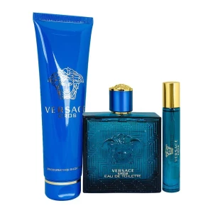 Versace Eros Set, For Men, Eau De Toilette 100ml + Eau De Toilette 10ml + Invigorating Shower Gel, 150ml