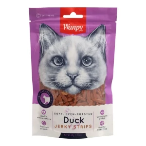 Wanpy Soft Duck Jerky Strips For Cat 80G