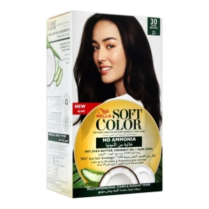 Wella Soft Color No Ammonia Hair Color, 30 Dark Brown