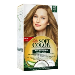 Wella Soft Color No Ammonia Hair Color, 80 Light Blonde