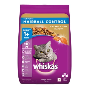 Whiskas 1+ Adult Hair Ball Control Cat Food 450g