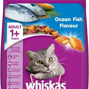 Whiskas 1+ Adult Ocean Fish Flavor Cat Food 1.2Kg