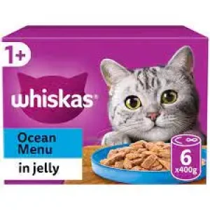 Whiskas Cat Food Fish Selection In Jelly Tin 400g 6 Pcs