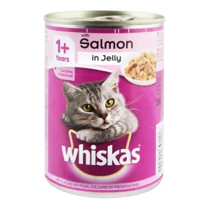 Whiskas Cat Food Tin Salmon in Jelly 390g