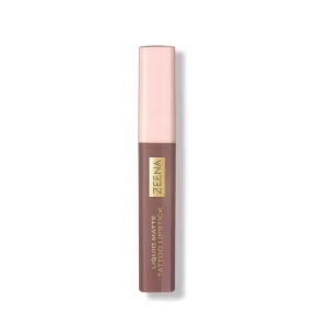 Zeena Liquid Matte Tattoo Lipstick, 010, Soft Brown